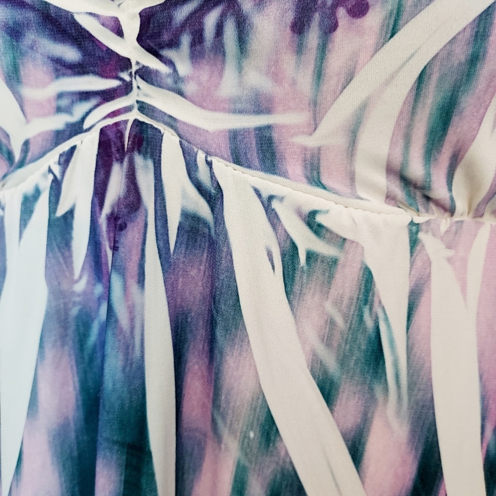 🔴3/$20 Mushka by Sienna Rose Lavender & Blue Maxi Dress Size PXS - Picture 8 of 11